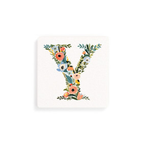 Y Monogram Coasters - Set of 4