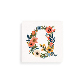 Q Monogram Coasters - Set of 4