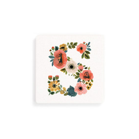 S Monogram Coasters - Set of 4