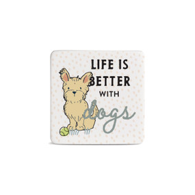 Westie Dog Magnet - Bone