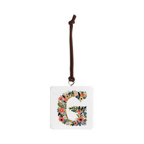G Monogram Ornament - Bone