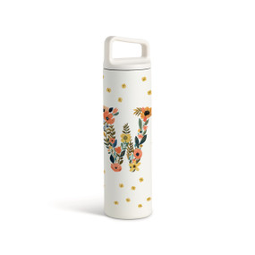 W Monogram Water Bottle - White 20oz