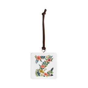 Z Monogram Ornament - Bone