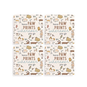 Leave Dog Coasters - Set of 4