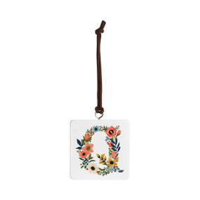 Q Monogram Ornament - Bone