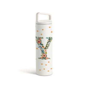 Y Monogram Water Bottle - White 20oz