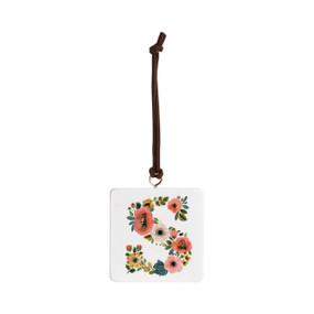 S Monogram Ornament - Bone