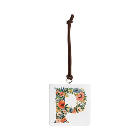 P Monogram Ornament - Bone