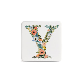 Y Monogram Magnet - Bone