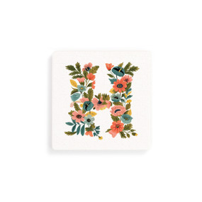 H Monogram Coasters - Set of 4