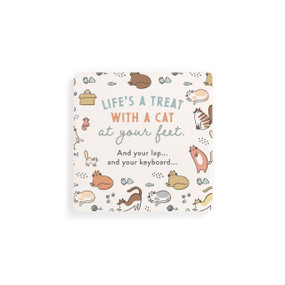 Life's a Treat Cat Coasters - Set of 4