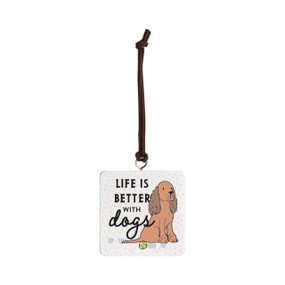 Spaniel Dog Ornament - Bone