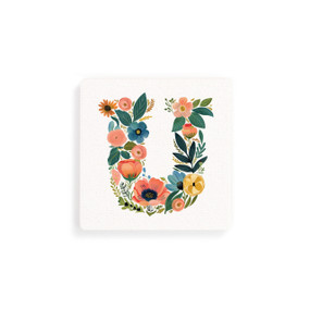 U Monogram Coasters - Set of 4
