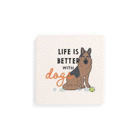 German Shepherd Dog Coasters - Set of 4
