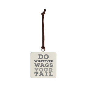 Wags Your Tail Ornament - Bone