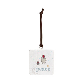 Peace Ornament - Bone