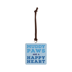 Muddy Paws Ornament - Bone