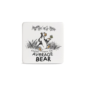 Average Bear Magnet - Bone