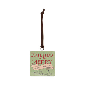 Friends Make Merry Ornament - Bone