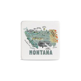 Montana State Magnet - Bone