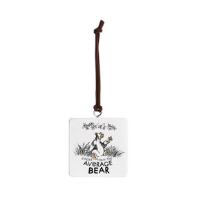 Average Bear Ornament - Bone