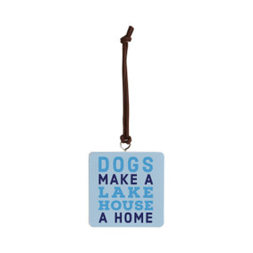 Lake House Ornament - Bone