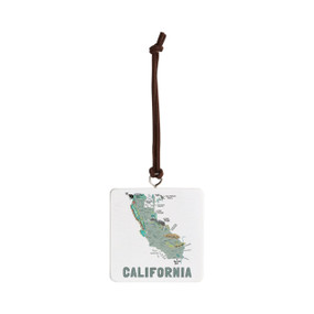 California State Ornament - Bone