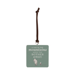 Day in the Mountains Ornament - Bone