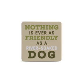 River-Soaked Dog Magnet - Bone