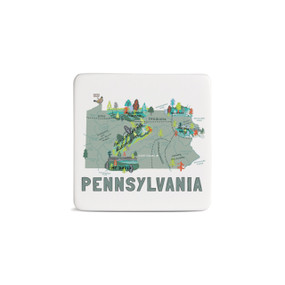 Pennsylvania State Magnet - Bone