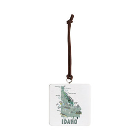 Idaho State Ornament - Bone