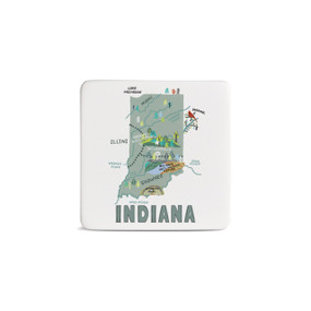 Indiana State Magnet - Bone