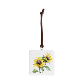 Sunflower Ornament - Bone