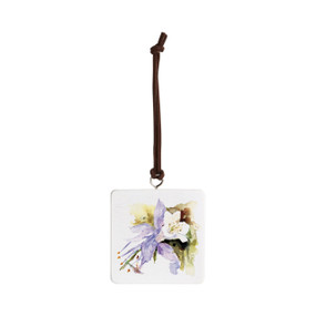 Columbine Ornament - Bone
