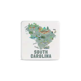 South Carolina State Magnet - Bone