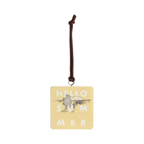 Hello Summer Ornament - Bone