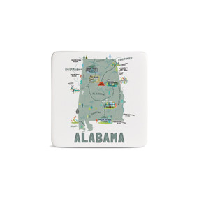 Alabama State Magnet - Bone