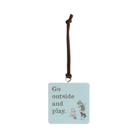 Go Outside Ornament - Bone
