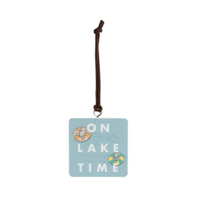 On Lake Time Ornament - Bone