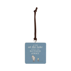 Day at the Lake Ornament - Bone