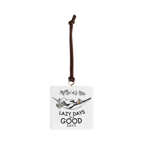 Lazy Days Ornament - Bone