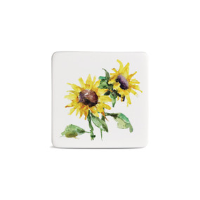Sunflower Magnet - Bone