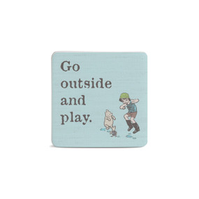 Go Outside Magnet - Bone