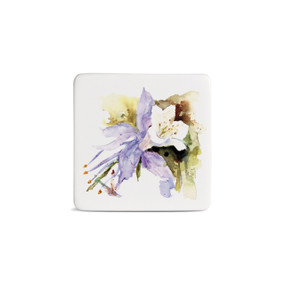 Columbine Magnet - Bone