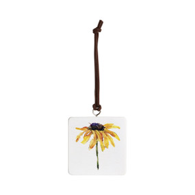 Black Eyed Susan Ornament - Bone