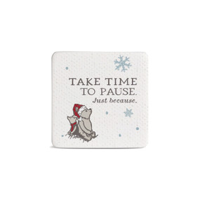 Take Time Magnet - Bone