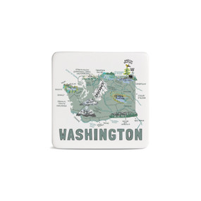 Washington State Magnet - Bone