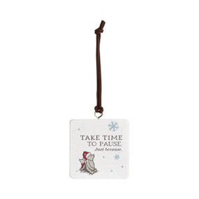Take Time Ornament - Bone