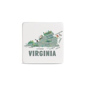 Virginia State Magnet - Bone