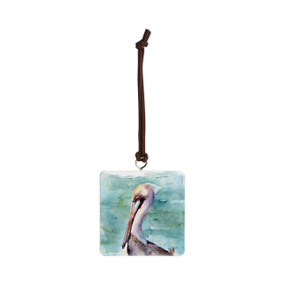 Pelican Ornament - Bone